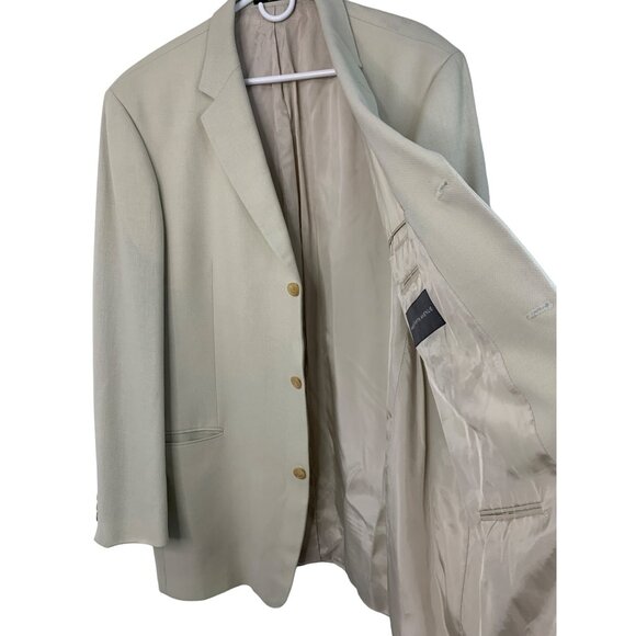 VTG Hugo Boss Saks Size 46L Wool 3-Button Single Breast Sport Coat USA 7533 Men - Picture 5 of 14